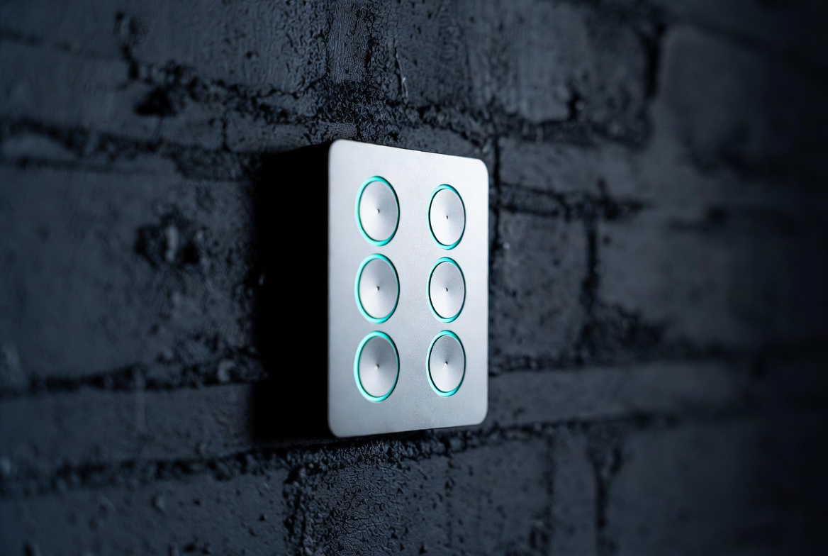 Vertical keypad brick wall