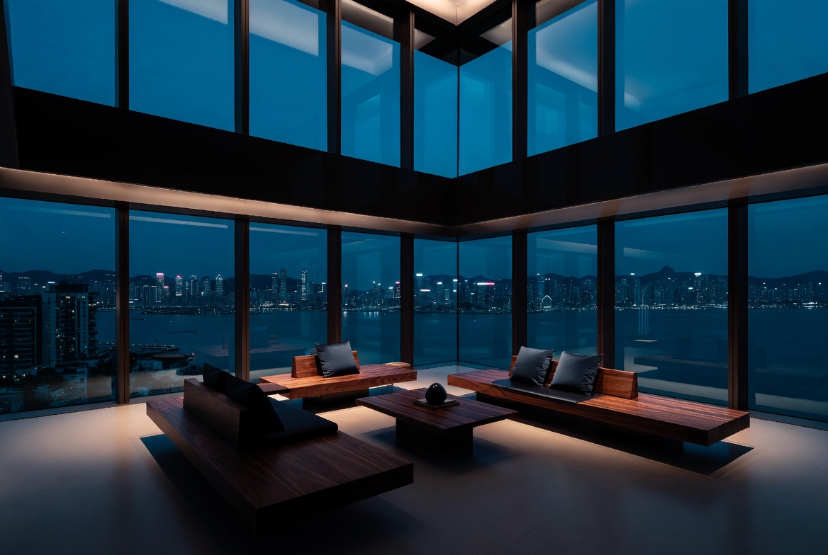 Double-height lounge