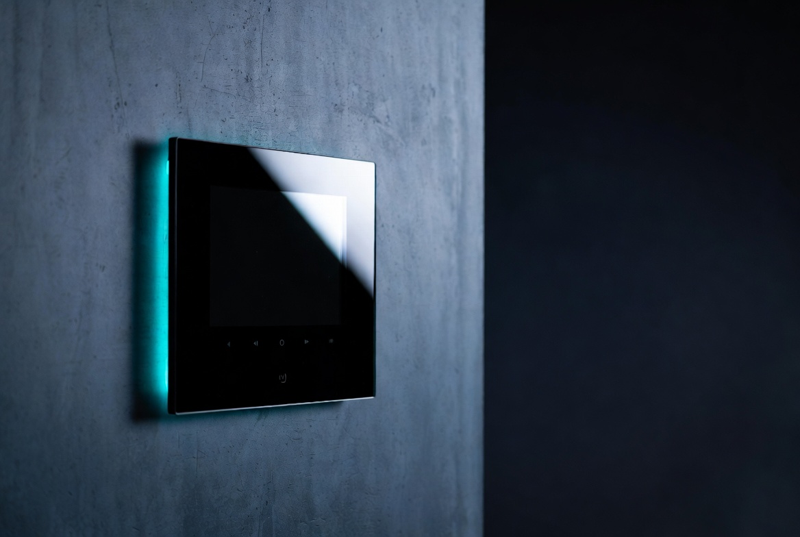 In-wall touch display